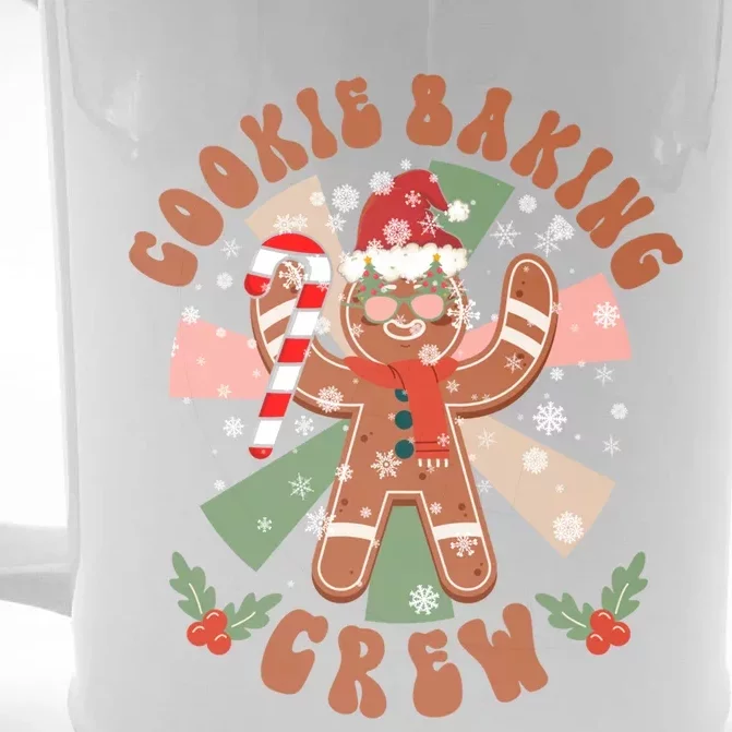 Cookie Baking Crew Groovy Retro Christmas Matching Family Gift Front & Back Beer Stein