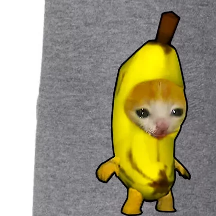 Cute Banana Cat Happy Bananacat Meme Kitty Cat Lovers Meme Doggie 3-End Fleece Hoodie