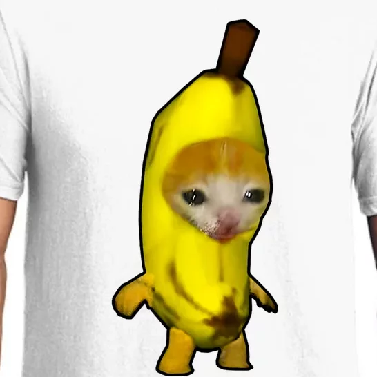 Cute Banana Cat Happy Bananacat Meme Kitty Cat Lovers Meme Pajama Set