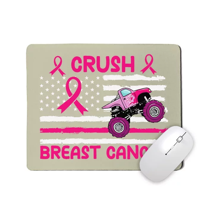 Crush Breast Cancer Awareness Monster Pin.K Monster Truck Mousepad