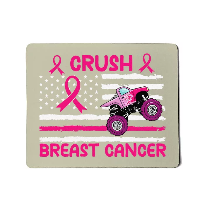 Crush Breast Cancer Awareness Monster Pin.K Monster Truck Mousepad