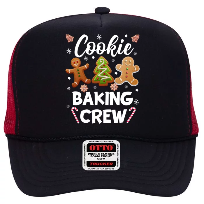 Cookie Baking Crew Happy Christmas Gift High Crown Mesh Trucker Hat