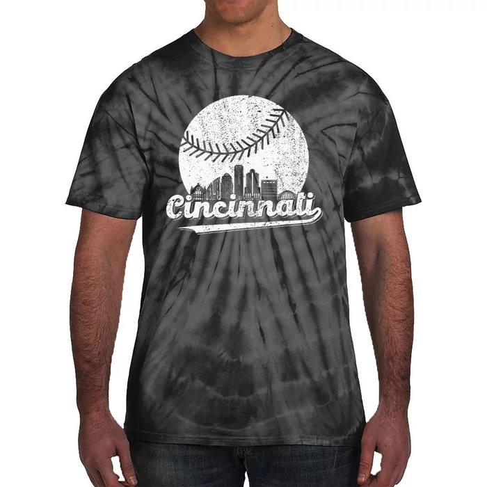 Cincinnati Baseball Classic Retro Vintage Tie-Dye T-Shirt