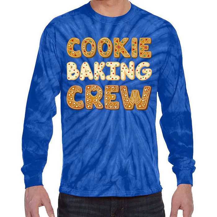 Cookie Baking Crew Iced Gingerbread Cute Family Baking Meaningful Gift Tie-Dye Long Sleeve Shirt