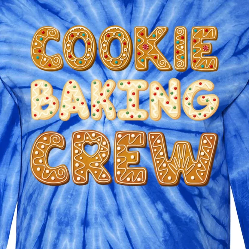 Cookie Baking Crew Iced Gingerbread Cute Family Baking Meaningful Gift Tie-Dye Long Sleeve Shirt