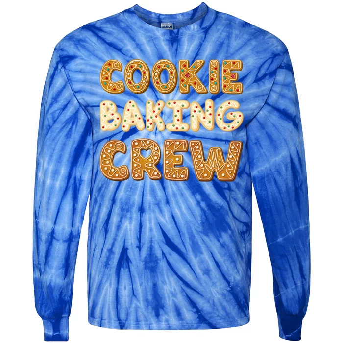 Cookie Baking Crew Iced Gingerbread Cute Family Baking Meaningful Gift Tie-Dye Long Sleeve Shirt