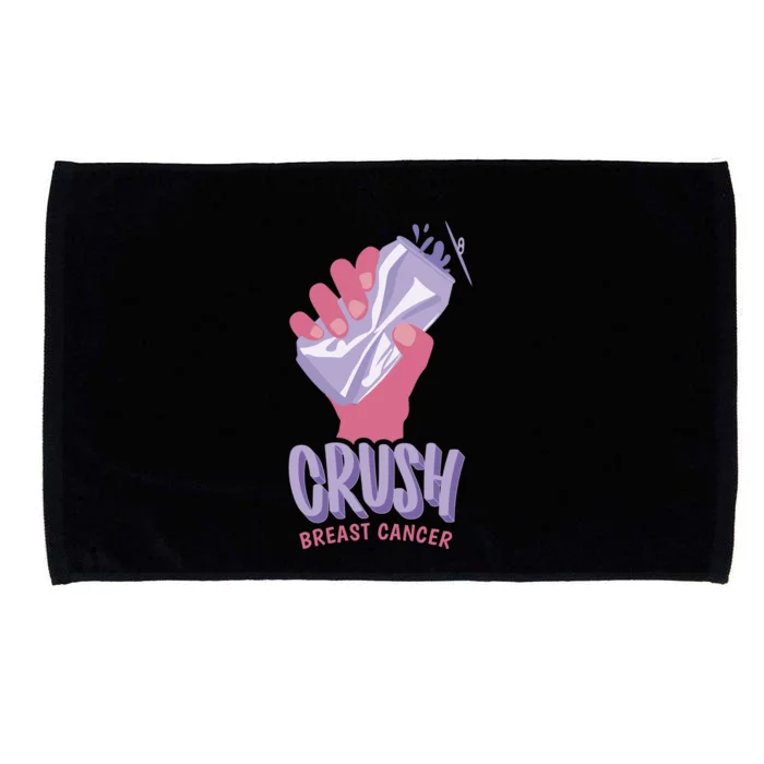 Crush Breast Cancer Can Microfiber Hand Towel