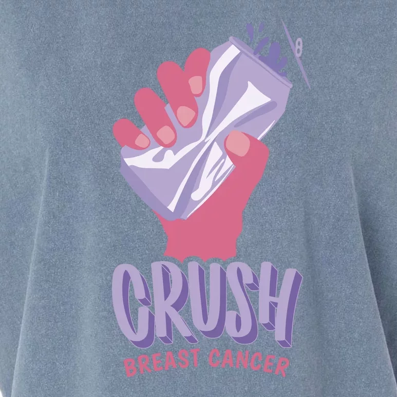 Crush Breast Cancer Can Garment-Dyed Women's Muscle Tee