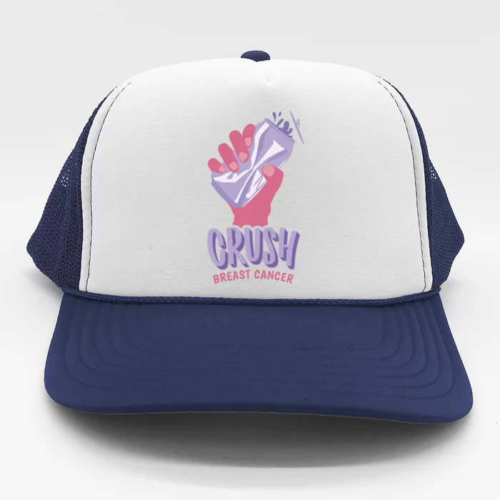 Crush Breast Cancer Can Trucker Hat