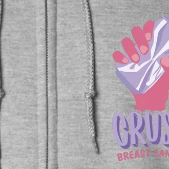 Crush Breast Cancer Can Full Zip Hoodie