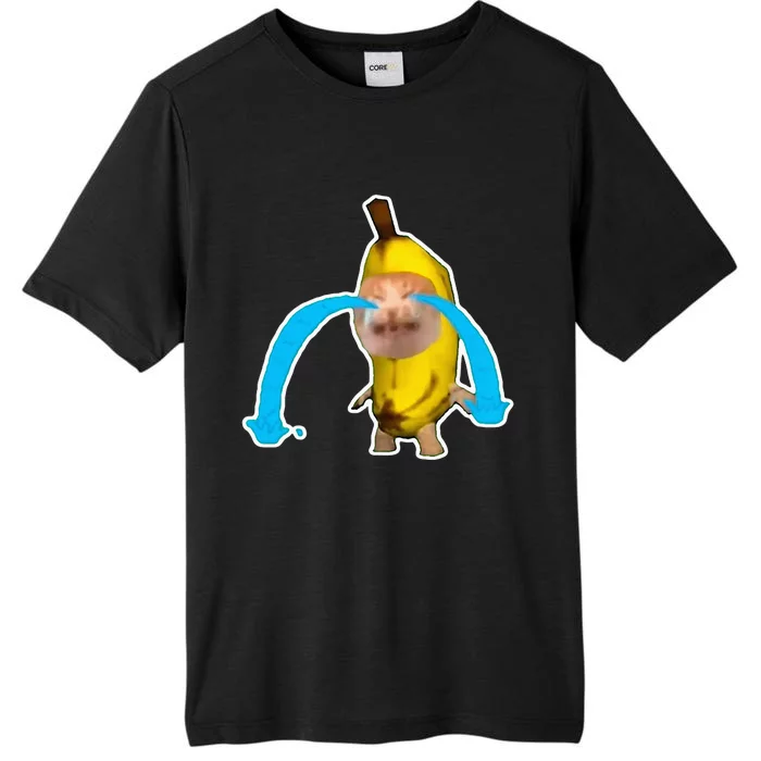 Crying Banana Cat Meme ChromaSoft Performance T-Shirt