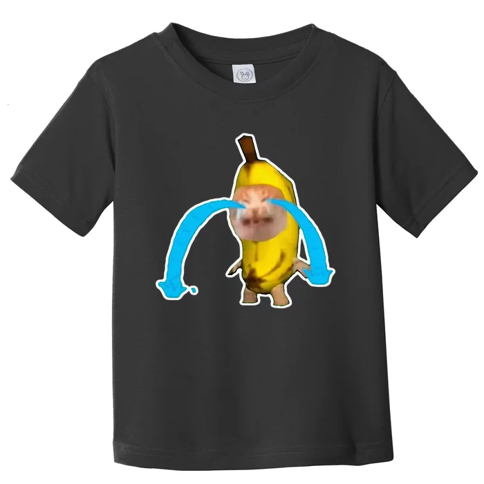 Crying Banana Cat Meme Toddler T-Shirt