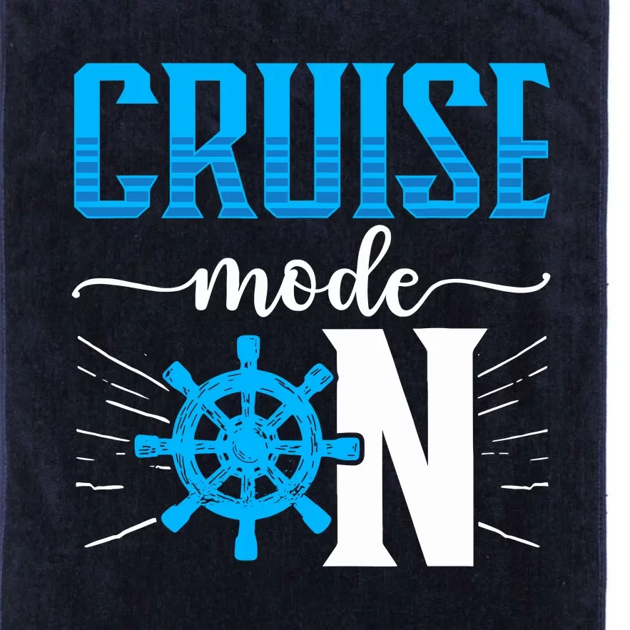 Cruising Boat Cruise Mode On Cruise Ship Platinum Collection Golf Towel