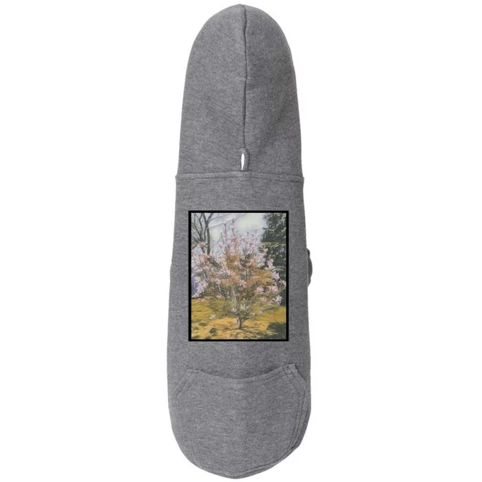 Cherry Blossoms Doggie 3-End Fleece Hoodie