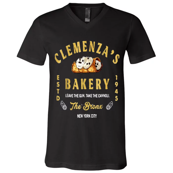 Clemenzas Bakery V-Neck T-Shirt