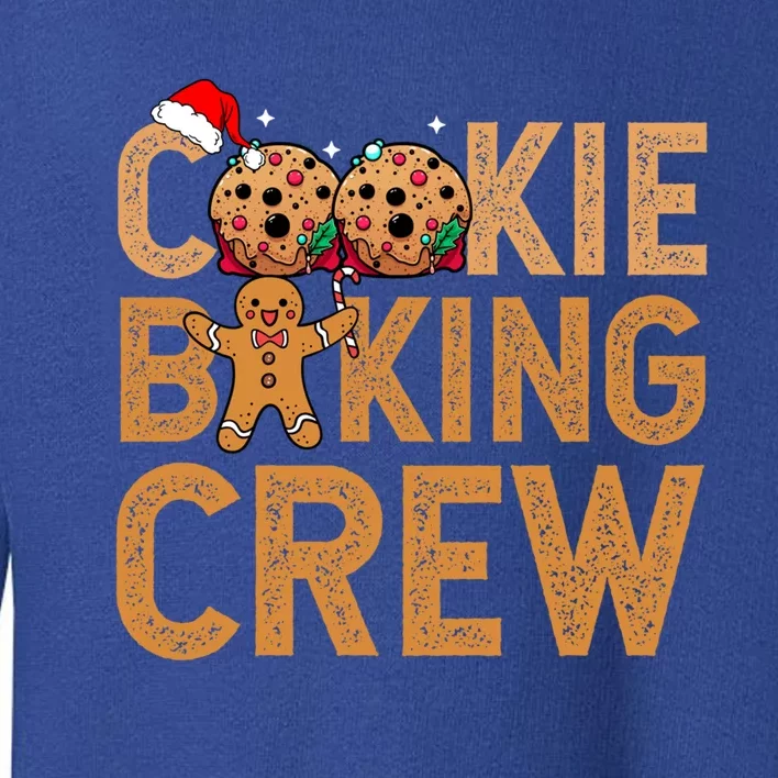 Cookie Baking Crew Santa Christmas Family Xmas Ugly Cookie Gift Toddler Sweatshirt