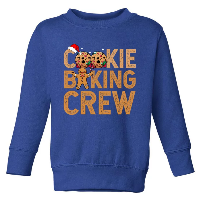 Cookie Baking Crew Santa Christmas Family Xmas Ugly Cookie Gift Toddler Sweatshirt