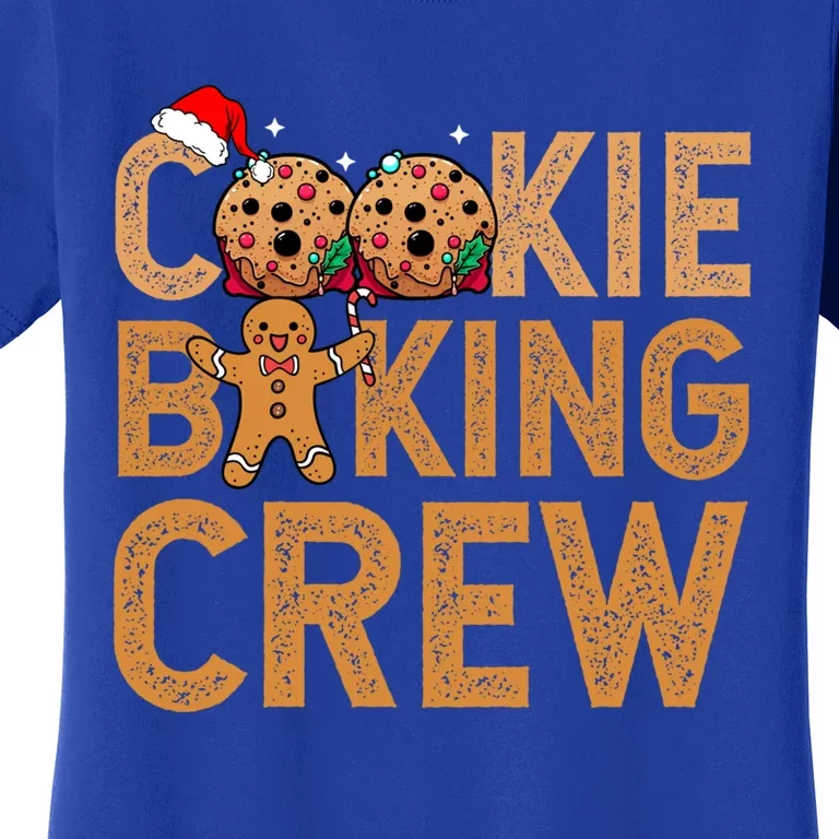 Cookie Baking Crew Santa Christmas Family Xmas Ugly Cookie Gift Women's T-Shirt