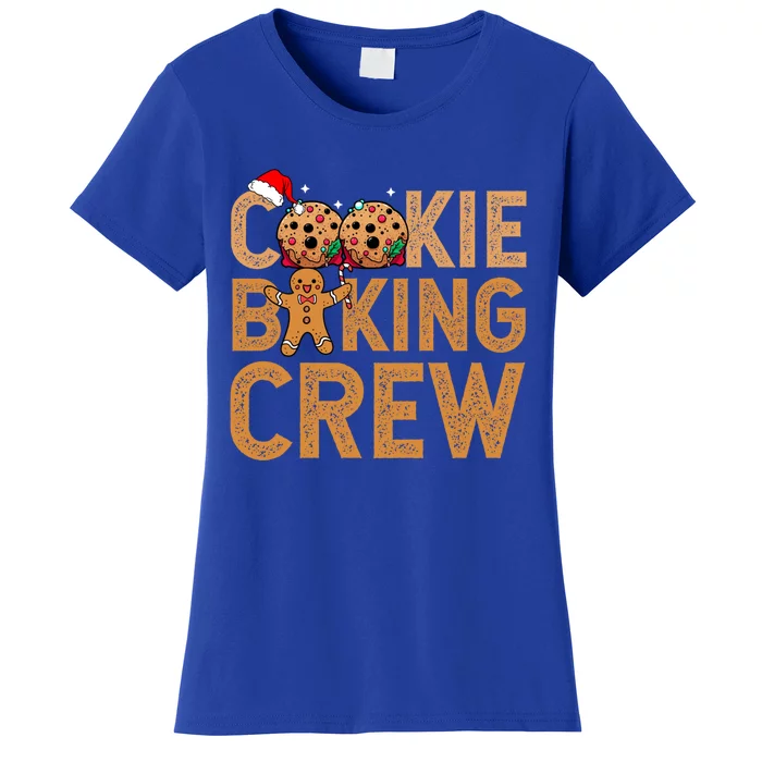 Cookie Baking Crew Santa Christmas Family Xmas Ugly Cookie Gift Women's T-Shirt