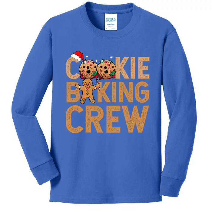 Cookie Baking Crew Santa Christmas Family Xmas Ugly Cookie Gift Kids Long Sleeve Shirt