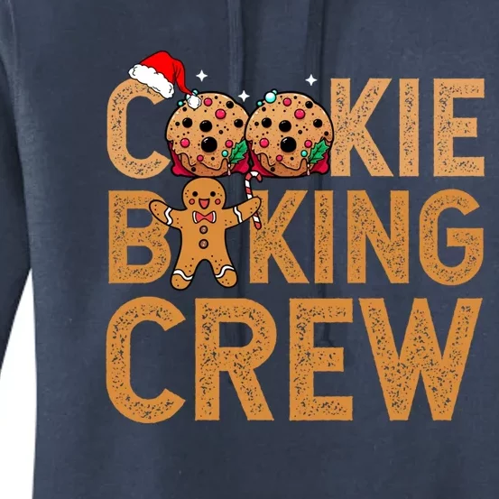 Cookie Baking Crew Santa Christmas Family Xmas Ugly Cookie Gift Women's Pullover Hoodie