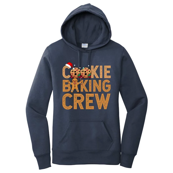 Cookie Baking Crew Santa Christmas Family Xmas Ugly Cookie Gift Women's Pullover Hoodie