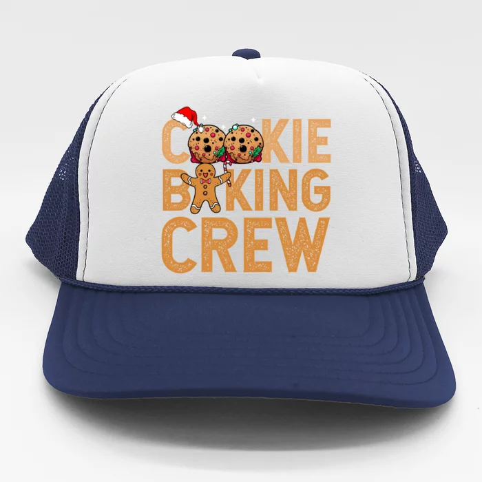 Cookie Baking Crew Santa Christmas Family Xmas Ugly Cookie Gift Trucker Hat