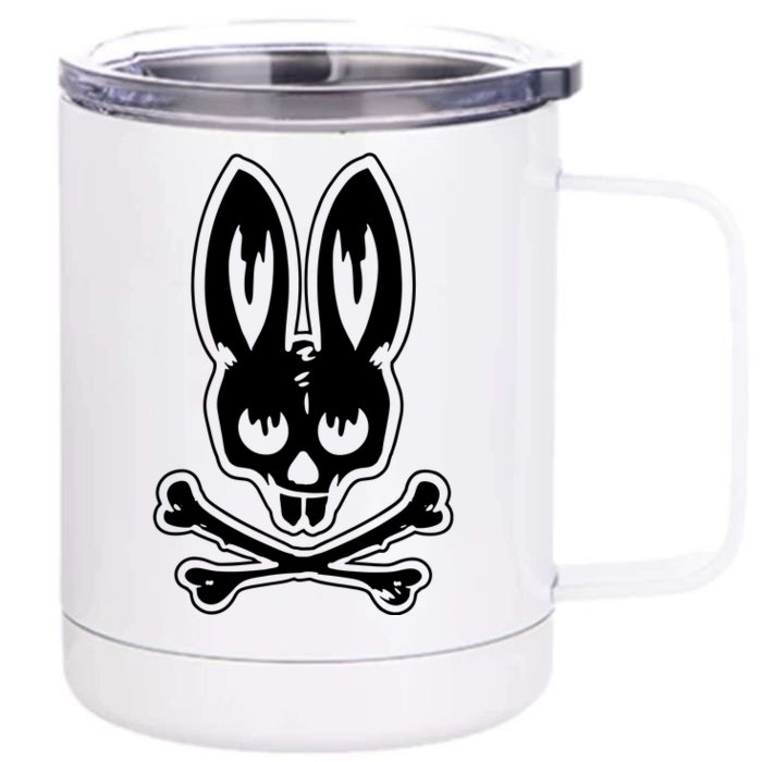 Creepy Bunny Front & Back 12oz Stainless Steel Tumbler Cup