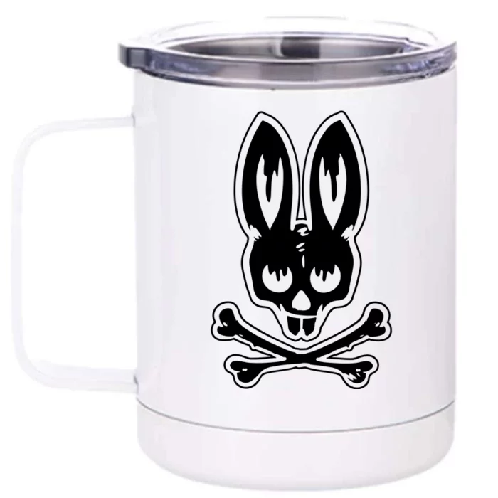 Creepy Bunny Front & Back 12oz Stainless Steel Tumbler Cup