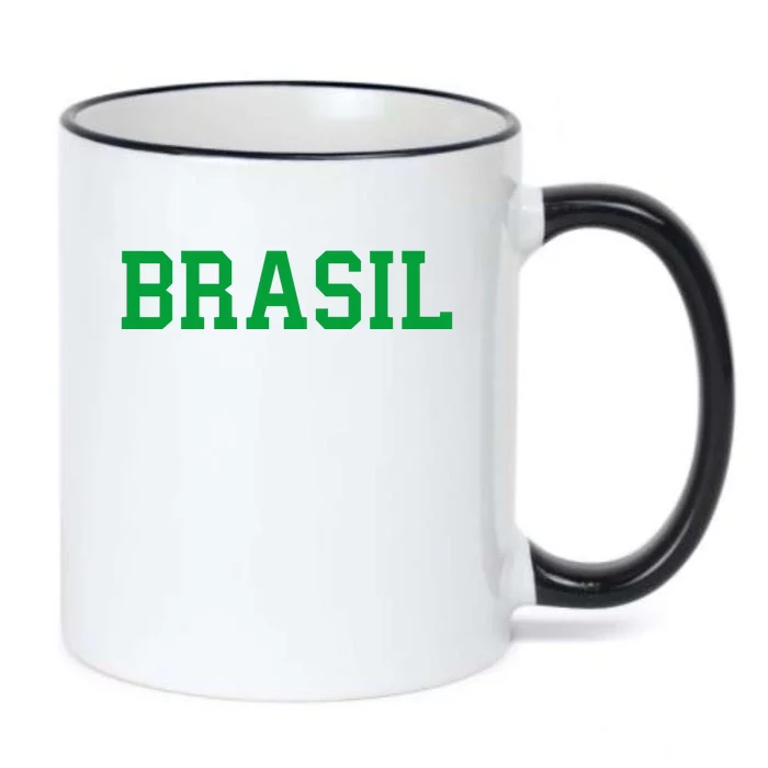 Cool Brasil Country Soccer Name Black Color Changing Mug