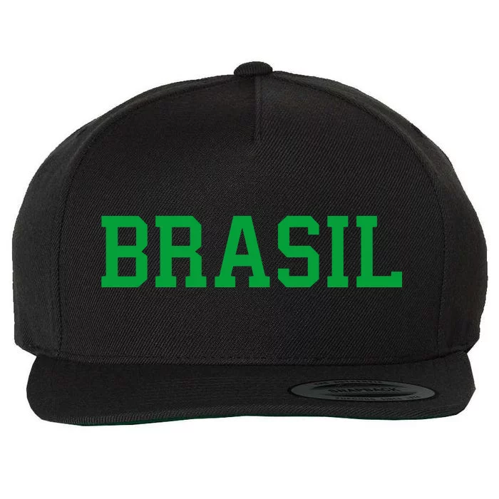 Cool Brasil Country Soccer Name Wool Snapback Cap