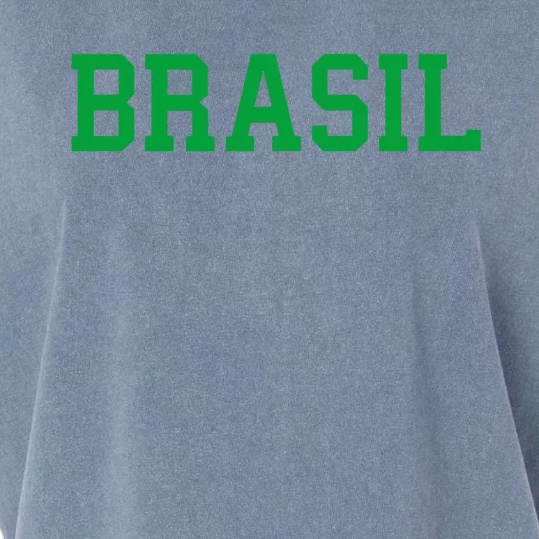 Cool Brasil Country Soccer Name Garment-Dyed Women's Muscle Tee