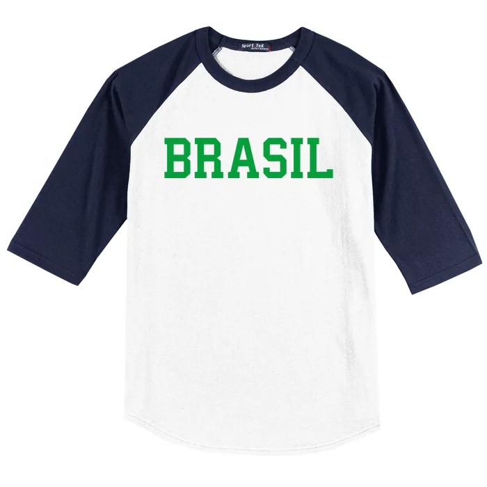 Cool Brasil Country Soccer Name Baseball Sleeve Shirt