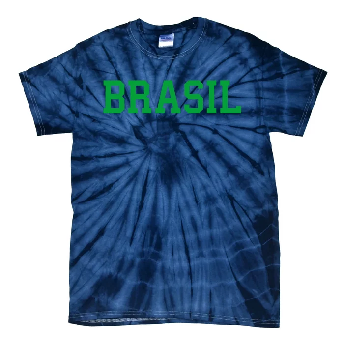 Cool Brasil Country Soccer Name Tie-Dye T-Shirt