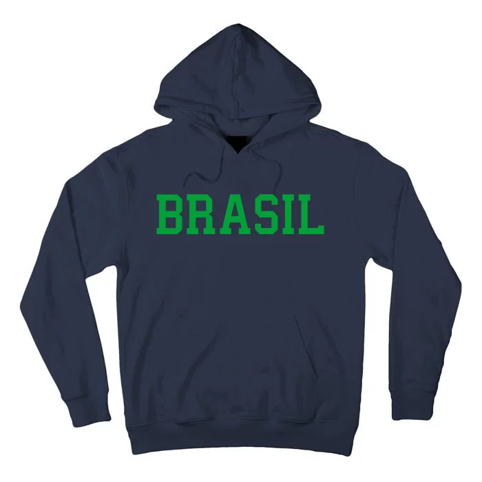 Cool Brasil Country Soccer Name Tall Hoodie