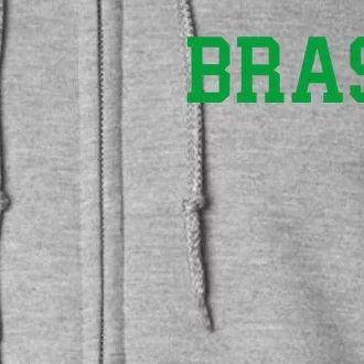 Cool Brasil Country Soccer Name Full Zip Hoodie