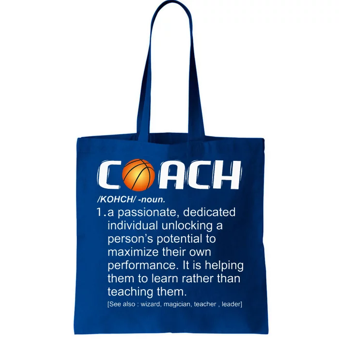 Coach Basketball Coaching Gift Tote Bag