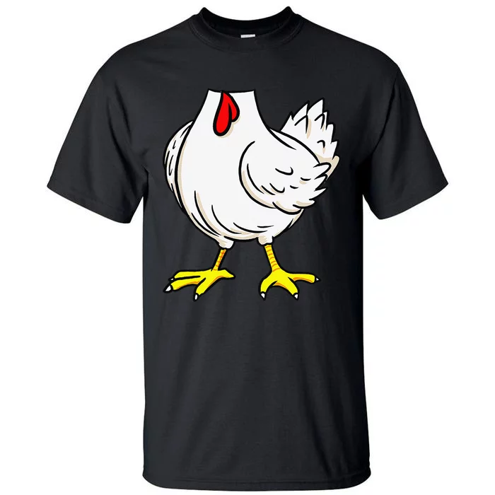 Chicken Body Costume Animal Thanksgiving Halloween Tall T-Shirt