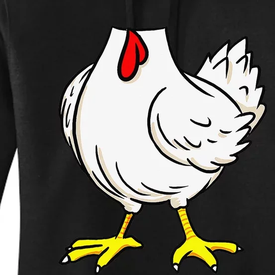 Chicken Body Costume Animal Thanksgiving Halloween Women's Pullover Hoodie