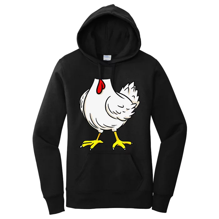 Chicken Body Costume Animal Thanksgiving Halloween Women's Pullover Hoodie