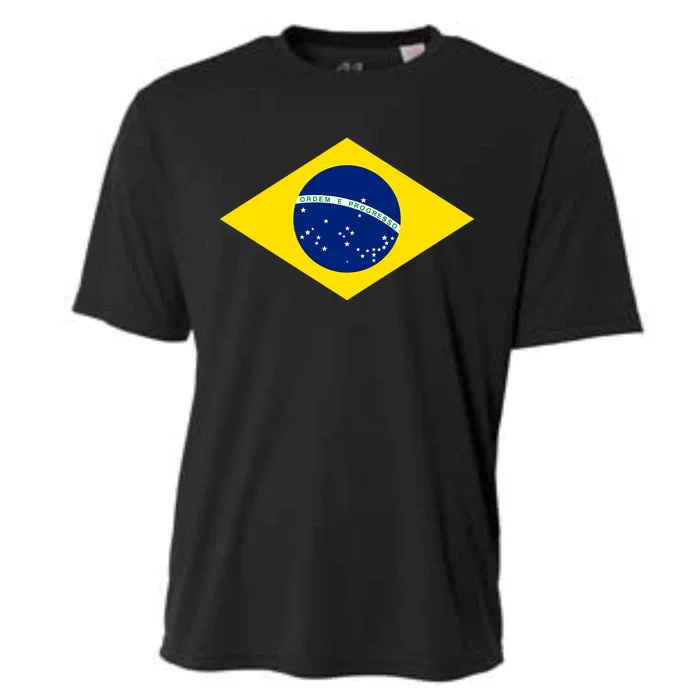 Cool Brazil Country Flag Cooling Performance Crew T-Shirt