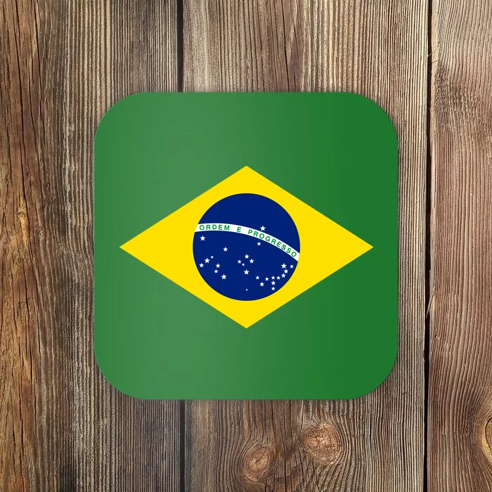 Cool Brazil Country Flag Coaster