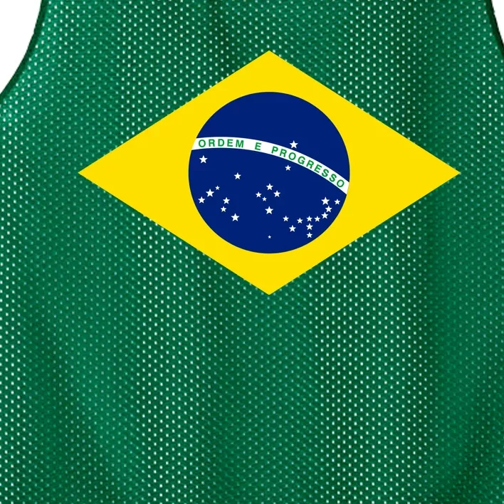 Cool Brazil Country Flag Mesh Reversible Basketball Jersey Tank