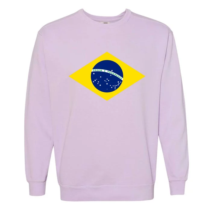 Cool Brazil Country Flag Garment-Dyed Sweatshirt