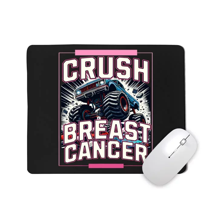 Crush Breast Cancer Awareness Monster Truck Mousepad