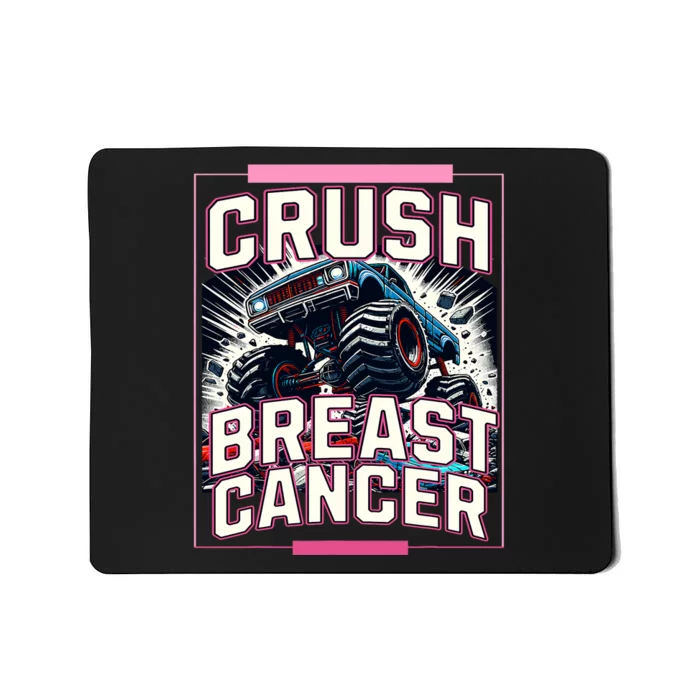 Crush Breast Cancer Awareness Monster Truck Mousepad