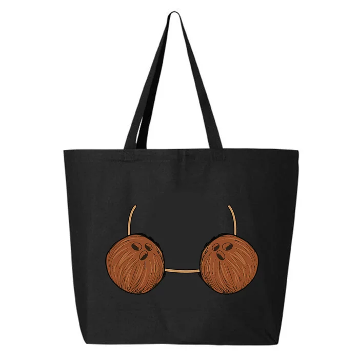 Coconut Bra Costume Cute Easy Food Halloween Gift 25L Jumbo Tote