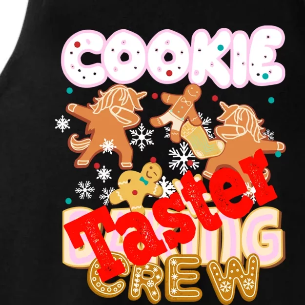 Cookie Baking Crew Authentic Christmas Baker Team Taster Cute Gift Ladies Tri-Blend Wicking Tank