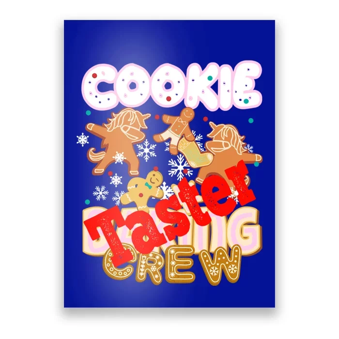 Cookie Baking Crew Authentic Christmas Baker Team Taster Cute Gift Poster