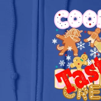 Cookie Baking Crew Authentic Christmas Baker Team Taster Cute Gift Full Zip Hoodie